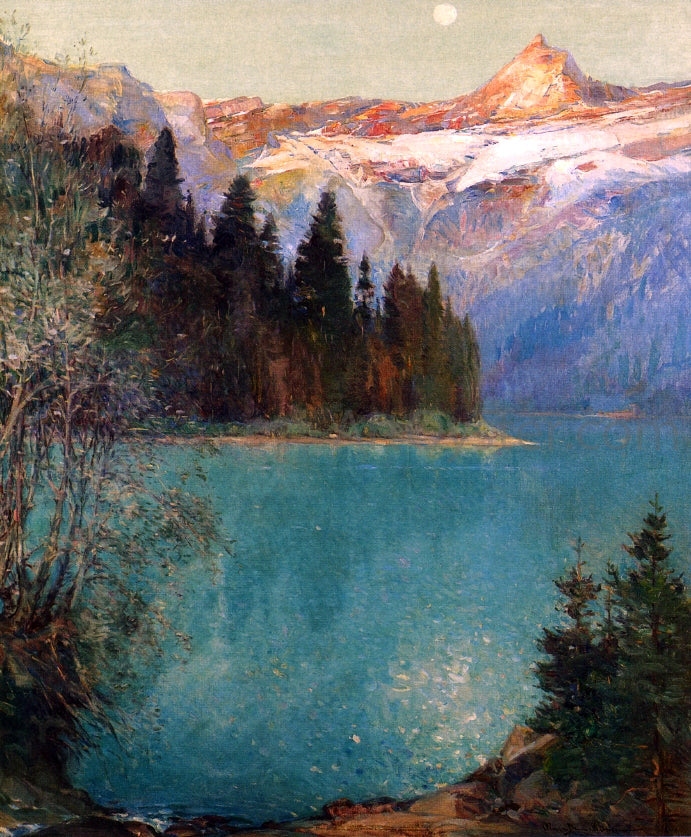 Oliver Dennett Grover Avalanche Lake - Hand Painted Oil Painting