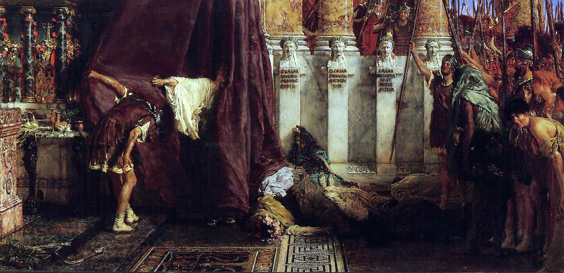 Sir Lawrence Alma-Tadema Ave, Caesar! Io, Saturnalia! - Hand Painted Oil Painting