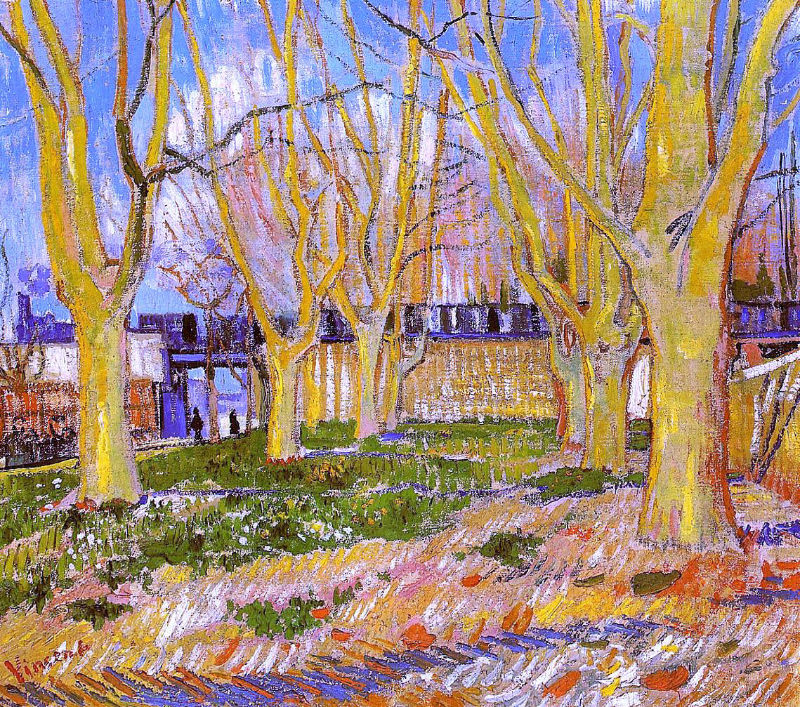  Vincent Van Gogh Avenue of Plane Trees near Arles Station - Hand Painted Oil Painting