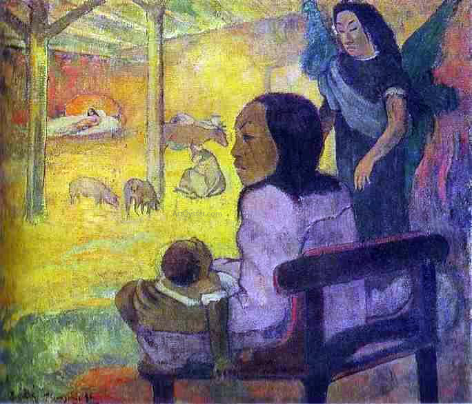 Paul Gauguin Baby (also known as The Nativity) - Hand Painted Oil Painting