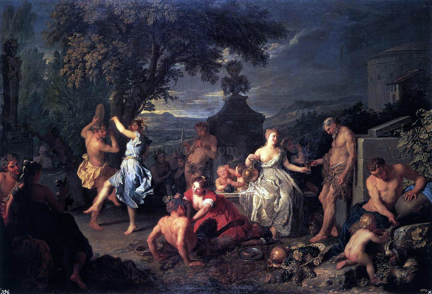 Michel-Ange Houasse Bacchanal - Hand Painted Oil Painting