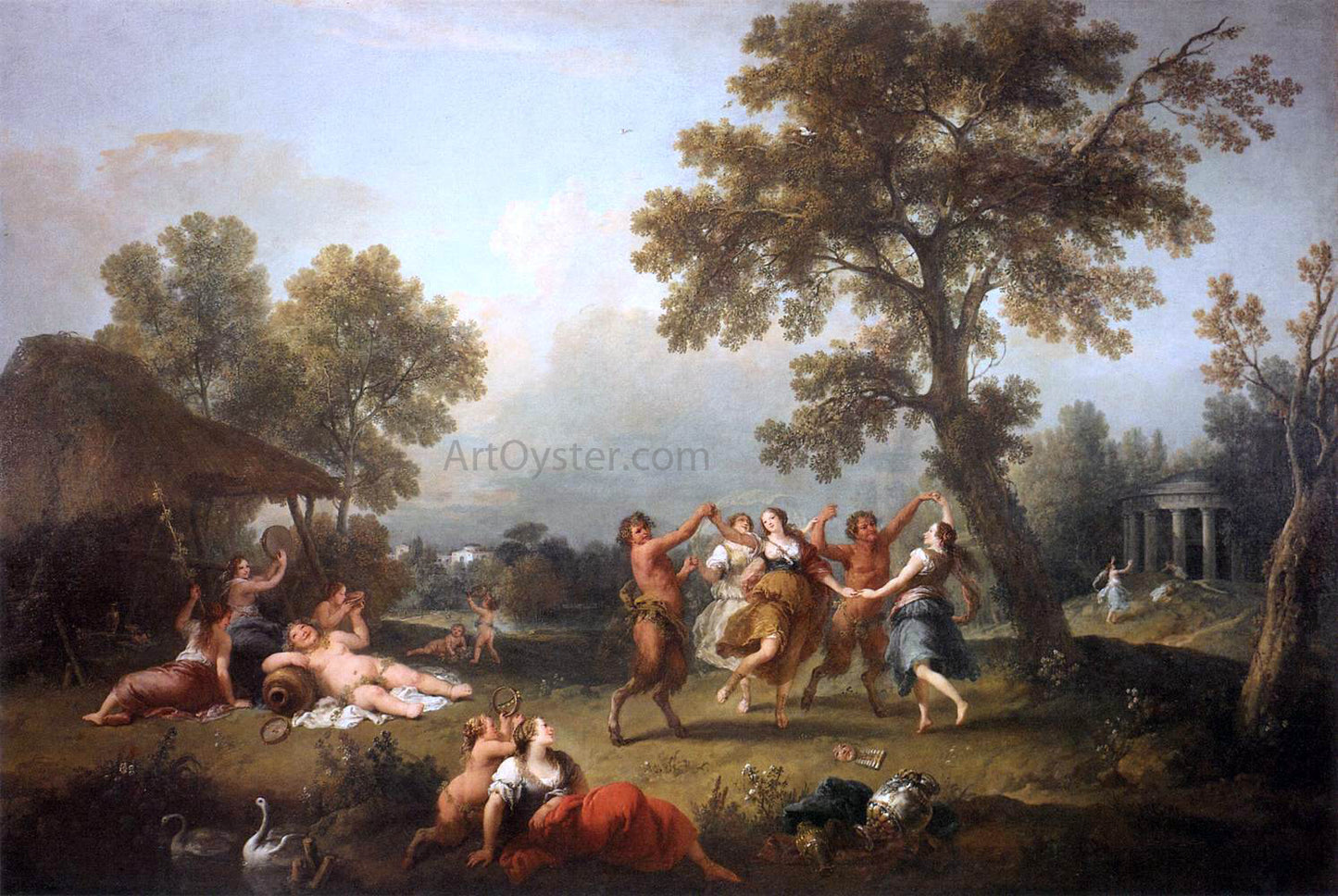 Francesco Zuccarelli Bacchanal - Hand Painted Oil Painting