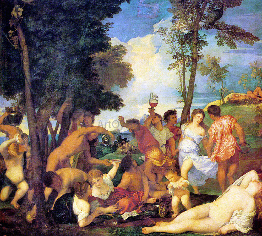 Titian Bacchanal - Hand Painted Oil Painting