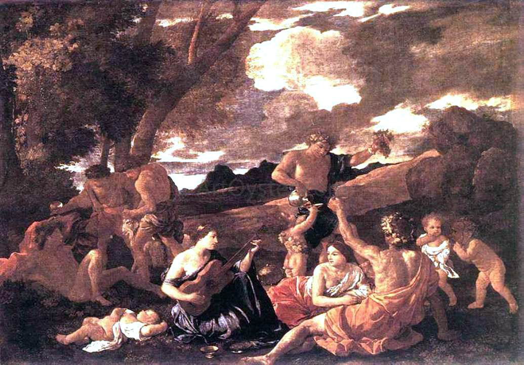  Nicolas Poussin Bacchanal: the Andrians - Hand Painted Oil Painting
