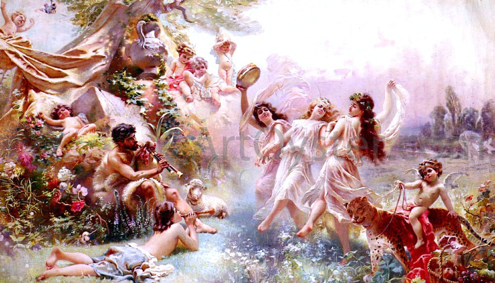 Paul Jean Gervais Bacchanale - Hand Painted Oil Painting