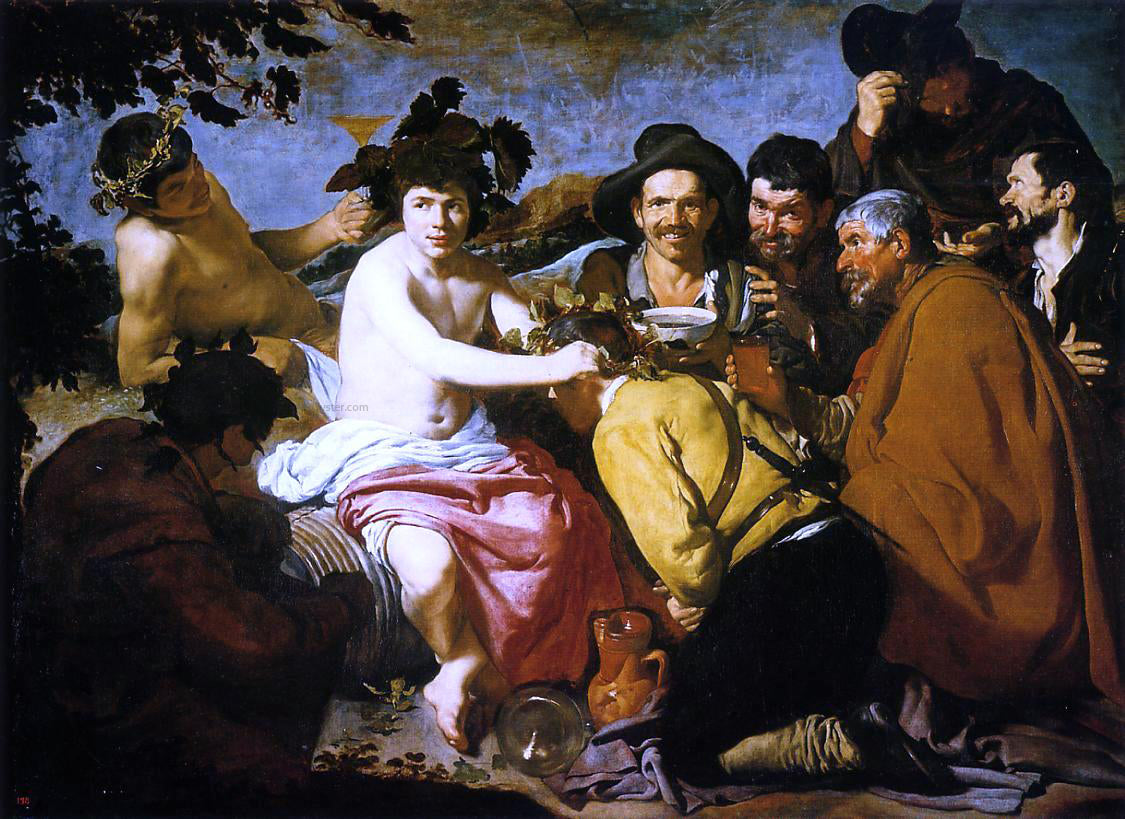 Diego Velazquez Bacchus aka "The Drunken" - Hand Painted Oil Painting