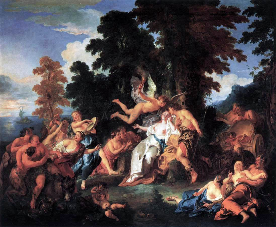 Francois De Troy Bacchus and Ariadne - Hand Painted Oil Painting