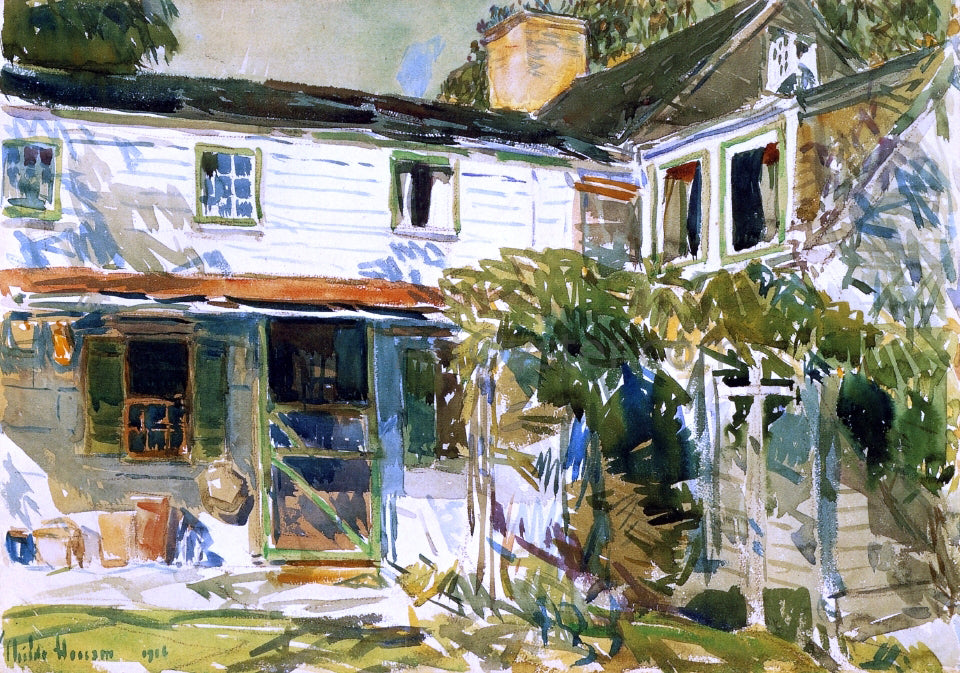 Frederick Childe Hassam Back of the Old House - Hand Painted Oil Painting