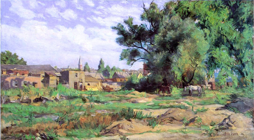 Otto Stark Bad Pasturage - Hand Painted Oil Painting