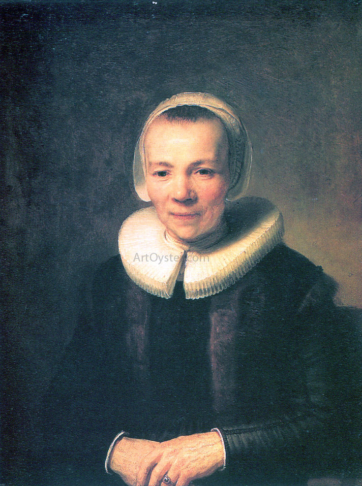 Rembrandt Van Rijn Baerte Martens, Wife of Herman Doomer - Hand Painted Oil Painting