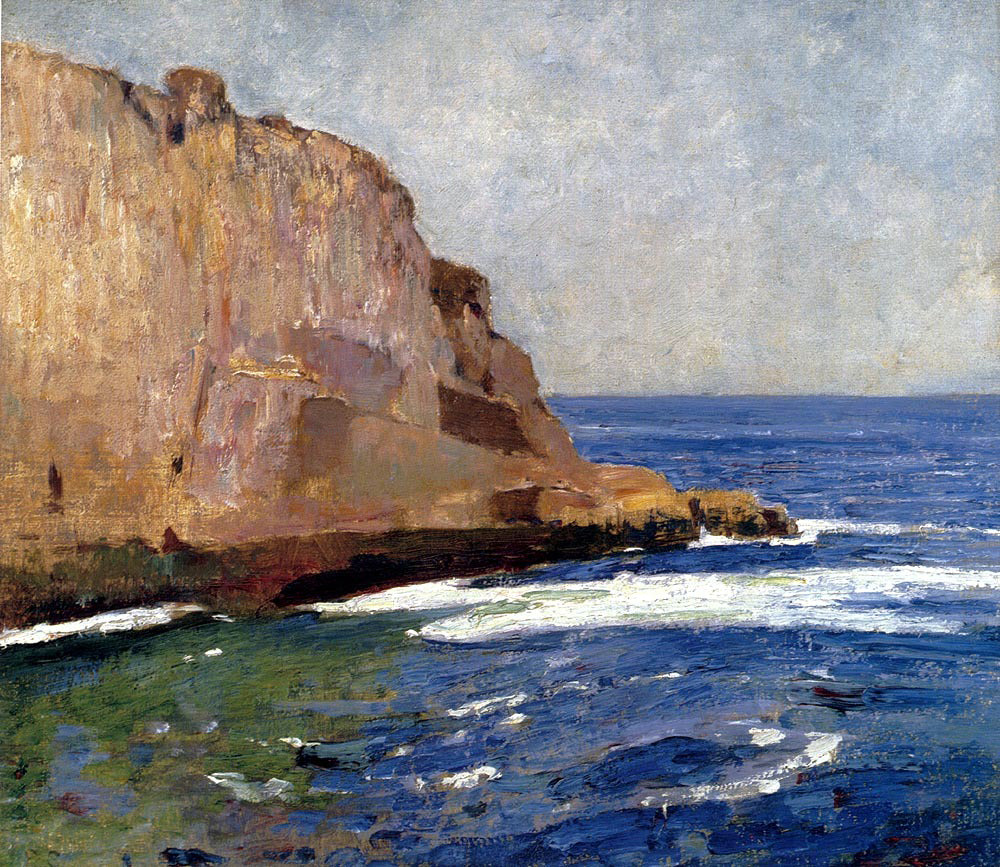 Emil Carlsen Bald Head Cliff, York, Maine - Hand Painted Oil Painting