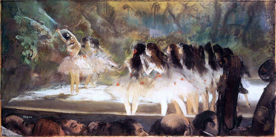 Edgar Degas Ballet at the Paris Opers - Hand Painted Oil Painting