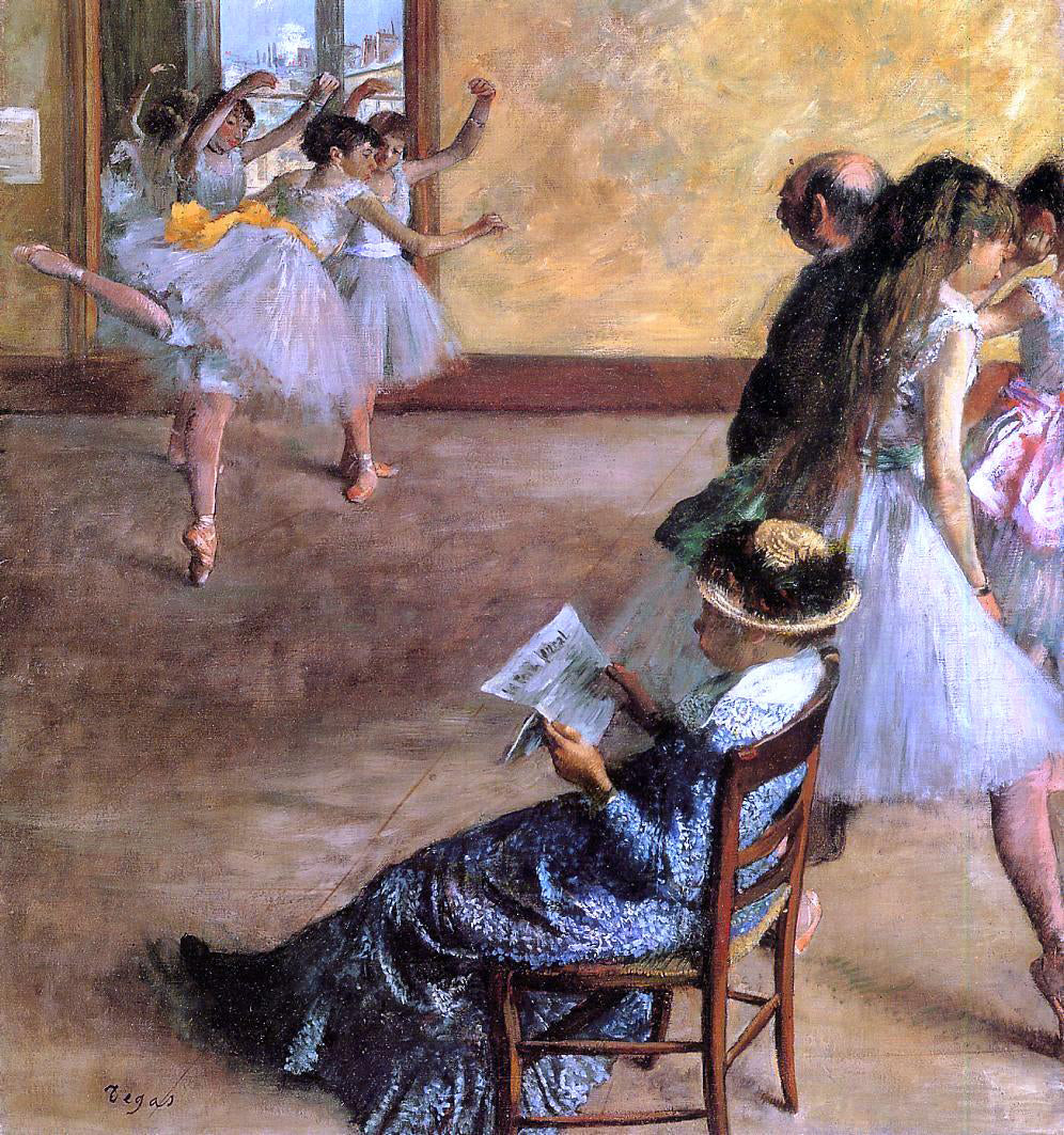 Edgar Degas Ballet Class, The - Hand Painted Oil Painting