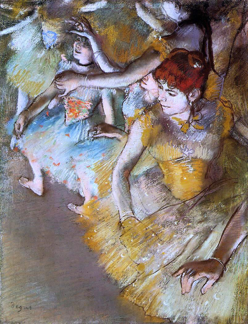 Edgar Degas Ballet Dancers on the Stage - Hand Painted Oil Painting