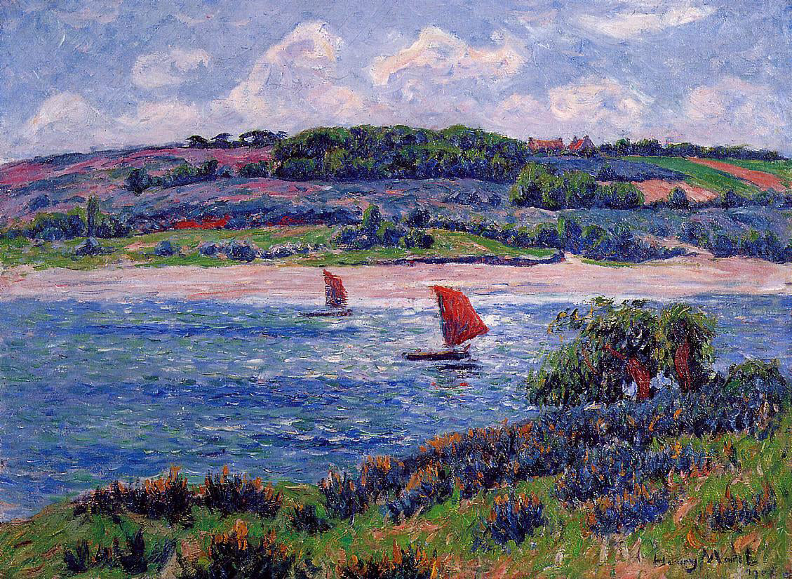Henri Moret Balon River, Fnistere - Hand Painted Oil Painting