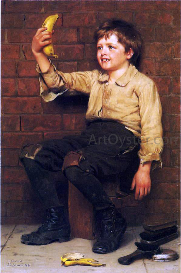 John George Brown Banana Boy - Hand Painted Oil Painting