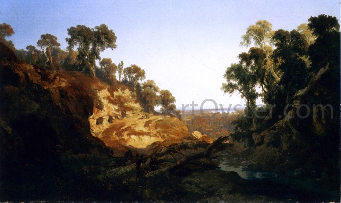 Giuseppe Camino Bandits in the Woods - Hand Painted Oil Painting