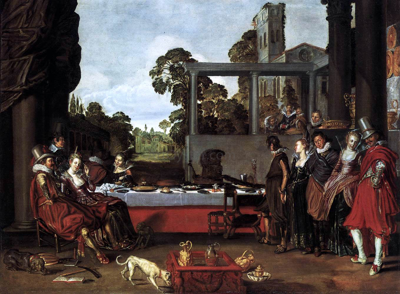  Willem Pietersz Buytewech Banquet in the Open Air - Hand Painted Oil Painting