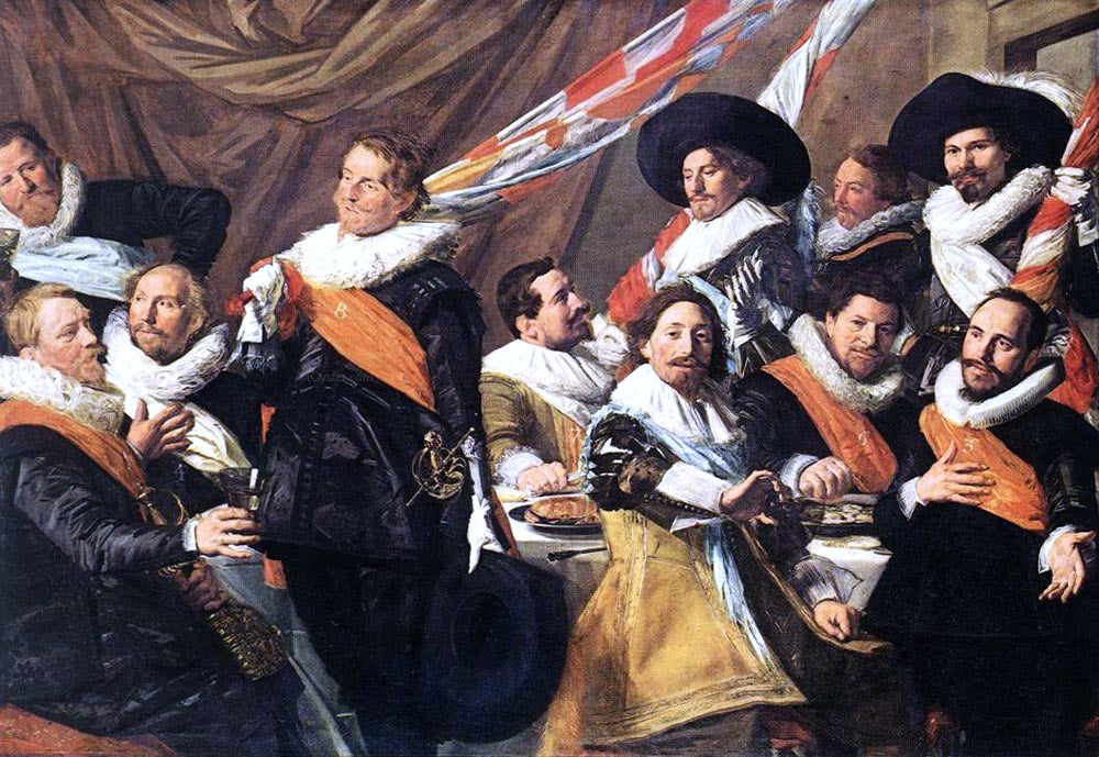 Frans Hals Banquet of the Officers of the St George Civic Guard Company - Hand Painted Oil Painting
