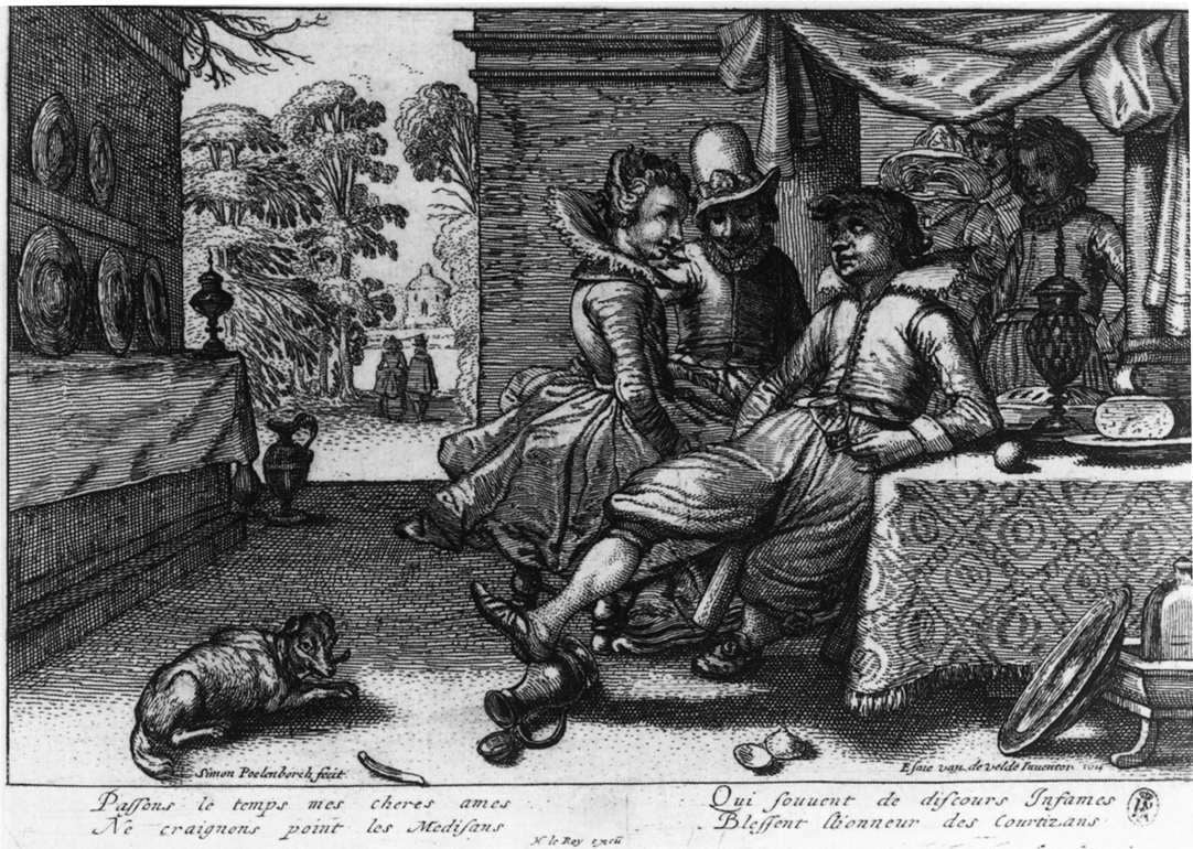 Simon Poelenborch Banquet on a Terrace - Hand Painted Oil Painting