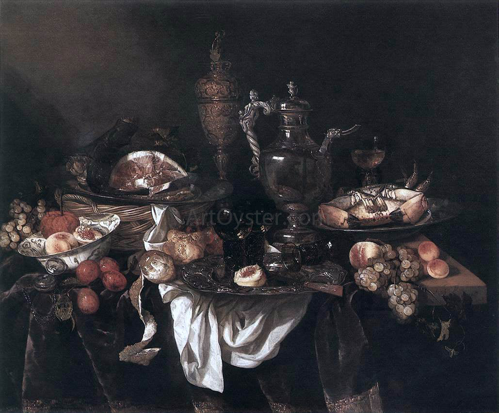 Abraham Van Beyeren Banquet Still-Life - Hand Painted Oil Painting
