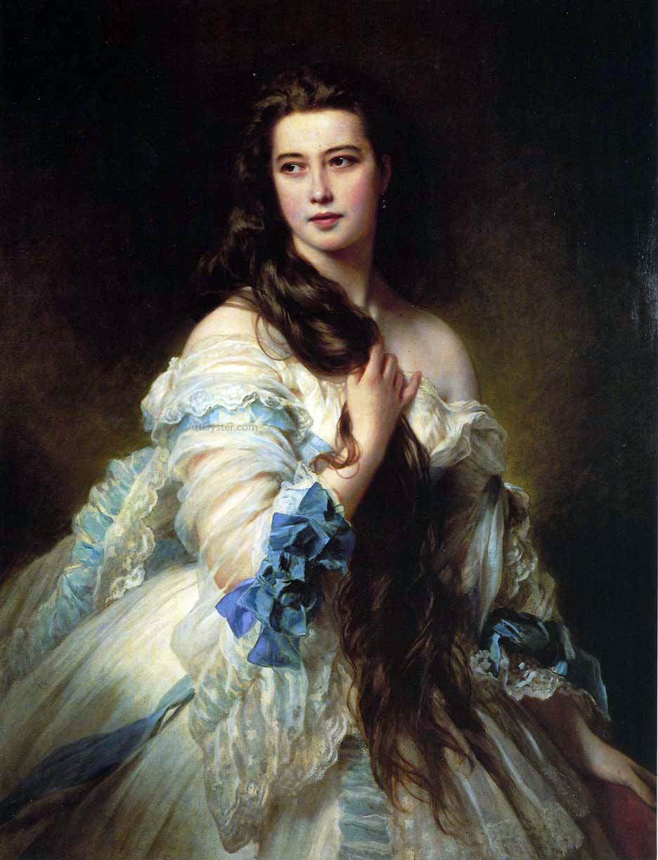 Franz Xavier Winterhalter Barbe Dmitrievna Mergassov, Madame Rimsky-Korsakov - Hand Painted Oil Painting