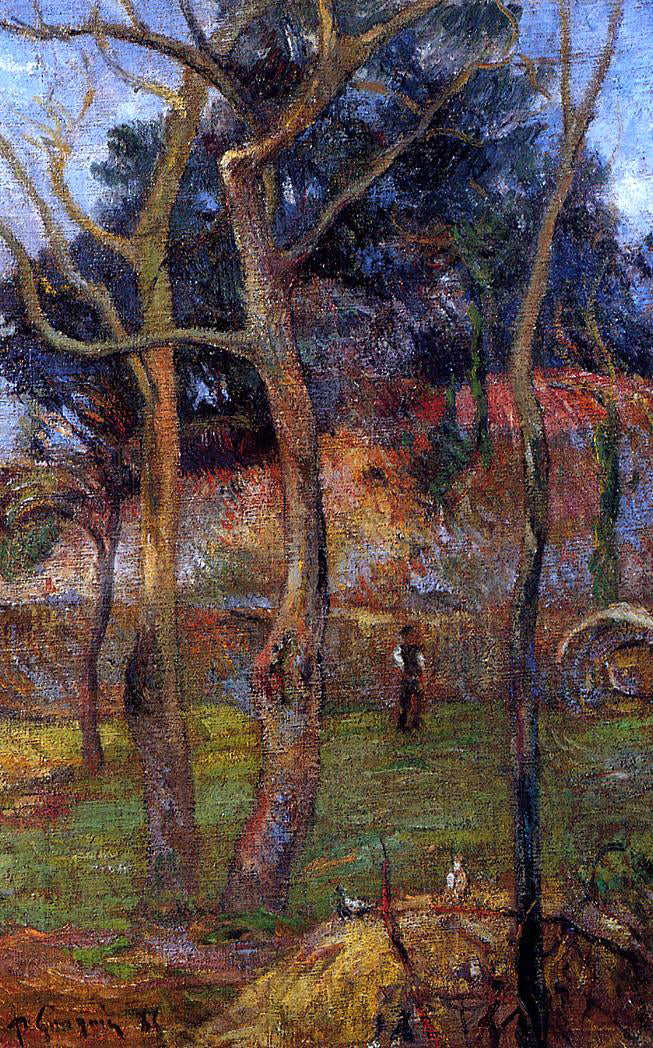Paul Gauguin Bare Trees - Hand Painted Oil Painting