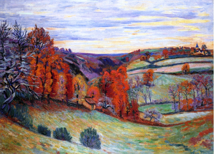 Armand Guillaumin Barnyard, Crozant - Hand Painted Oil Painting