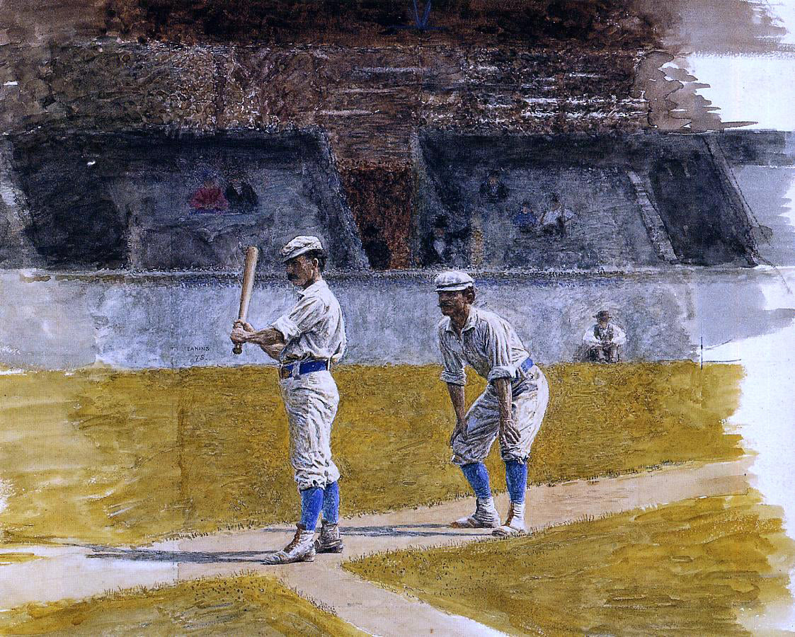 Thomas Eakins Baseball Players Practicing - Hand Painted Oil Painting