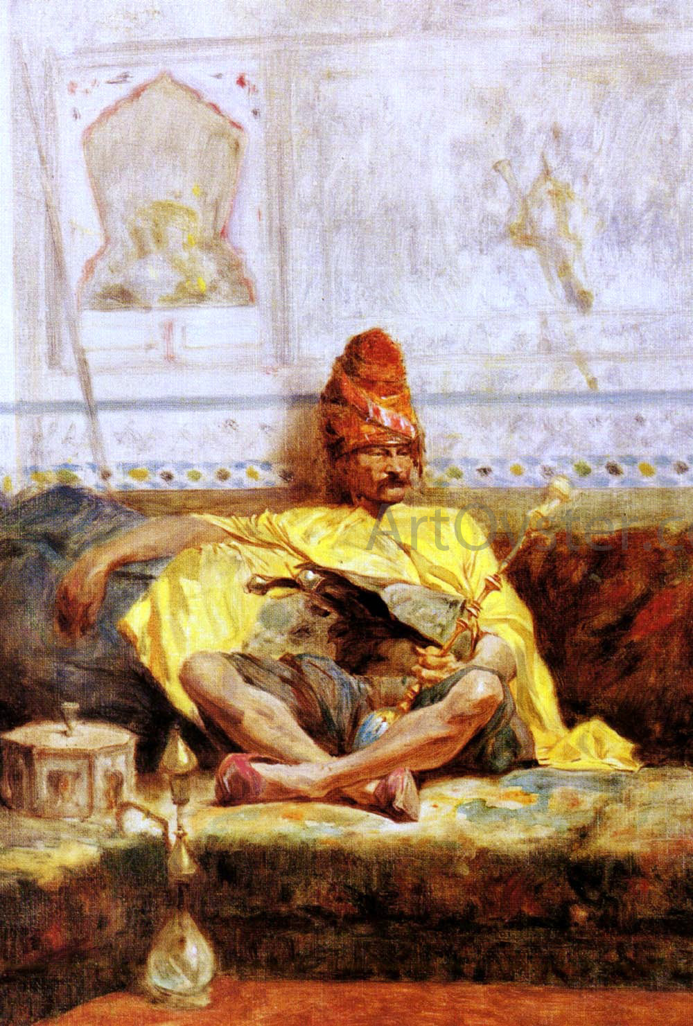Charles Bargue Bashi-Bazouk Assis - Hand Painted Oil Painting
