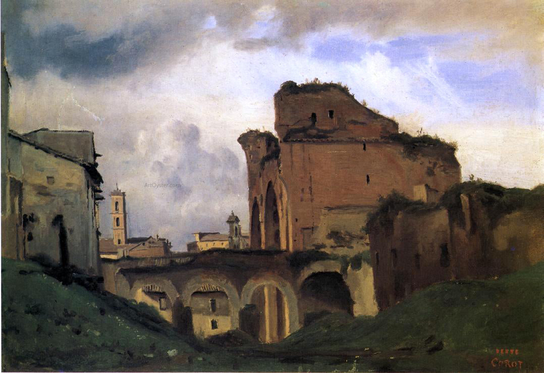  Jean-Baptiste-Camille Corot Basilica of Constantine - Hand Painted Oil Painting