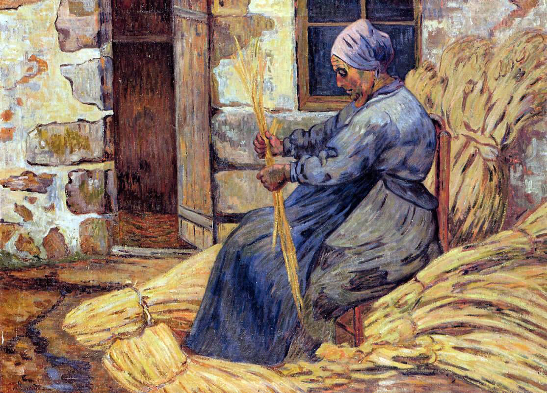 Armand Guillaumin Basket Maker, Damiette - Hand Painted Oil Painting