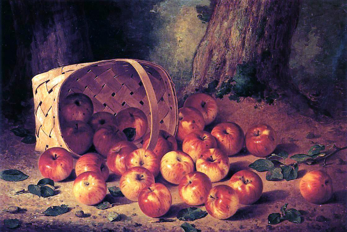 Bryant Chapin Basket of Apples - Hand Painted Oil Painting