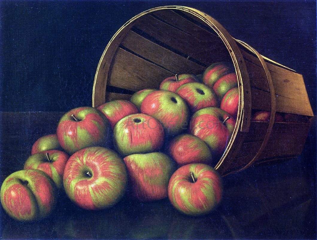 Levi Wells Prentice Basket of Apples - Hand Painted Oil Painting