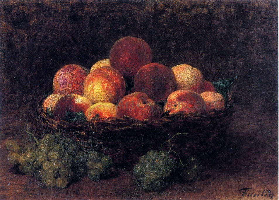Henri Fantin-Latour Basket of Peaches - Hand Painted Oil Painting