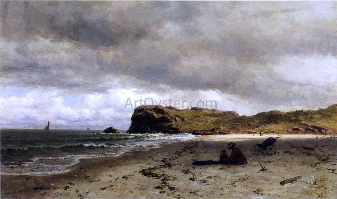 James Craig Nicoll Bass Rocks, Near Gloucester, Massachusetts - Hand Painted Oil Painting
