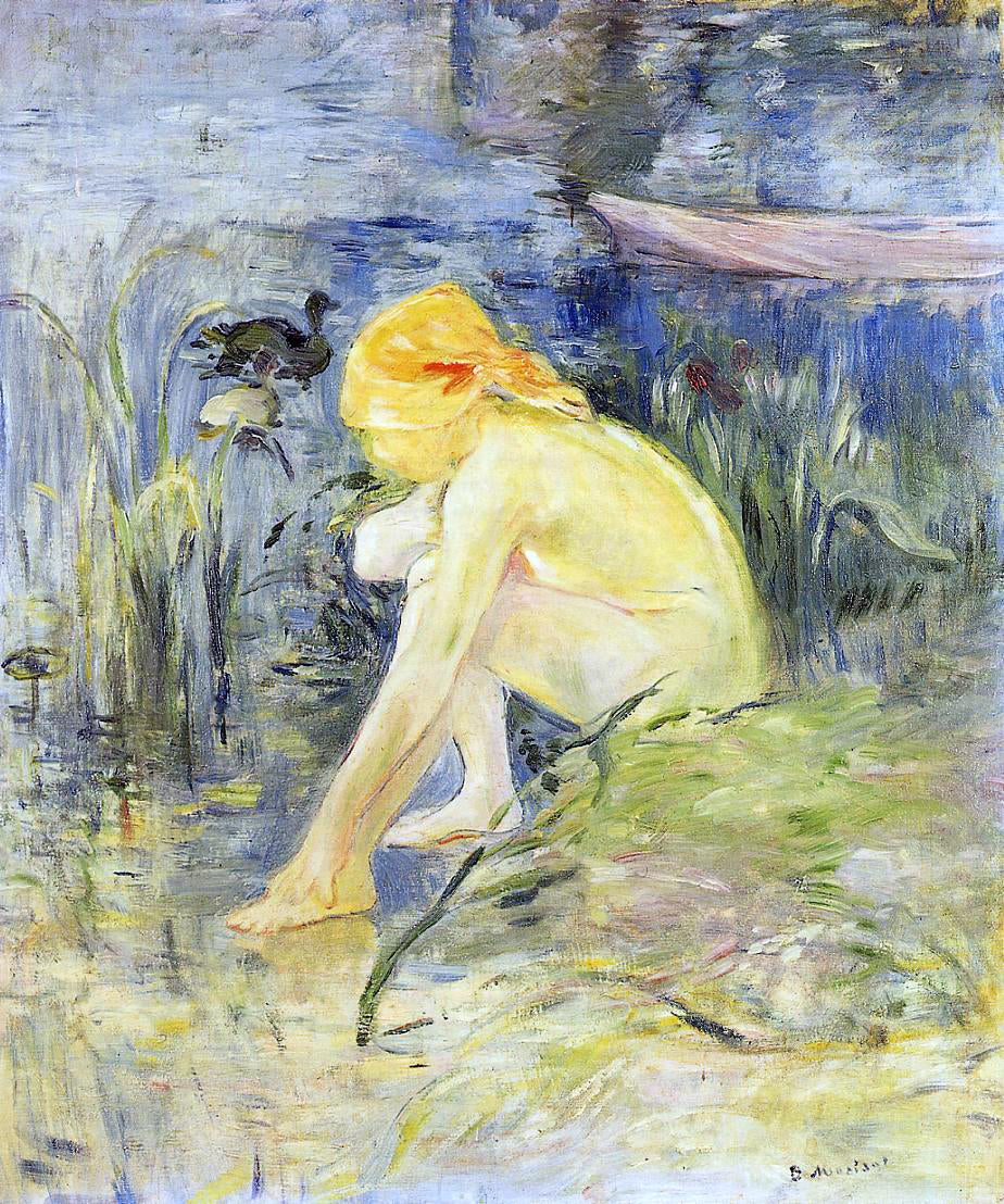 Berthe Morisot Bather - Hand Painted Oil Painting