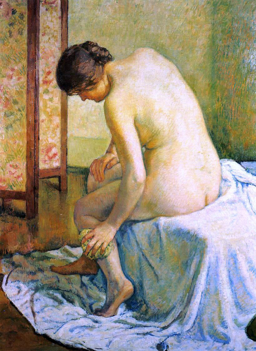 Theo Van Rysselberghe A Bather - Hand Painted Oil Painting