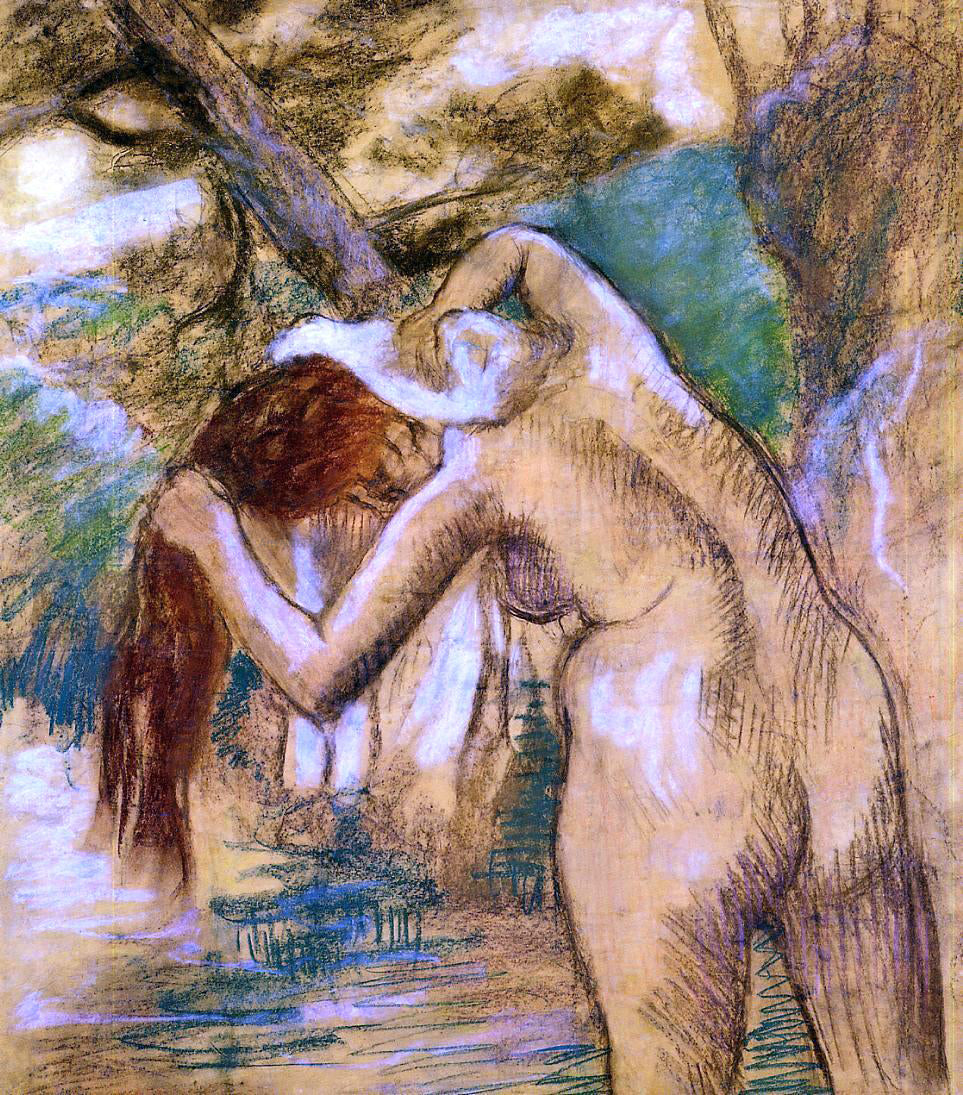 Edgar Degas Bather by the Water - Hand Painted Oil Painting