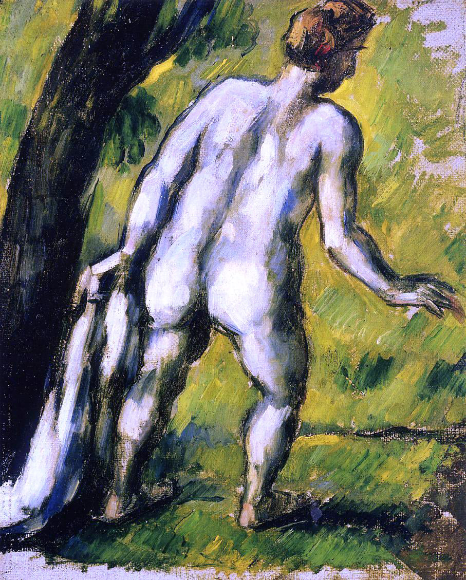 Paul Cezanne Bather from the Back - Hand Painted Oil Painting