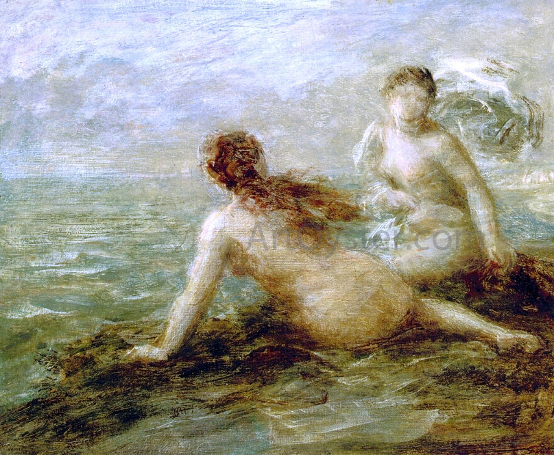 Henri Fantin-Latour Bathers by the Sea - Hand Painted Oil Painting