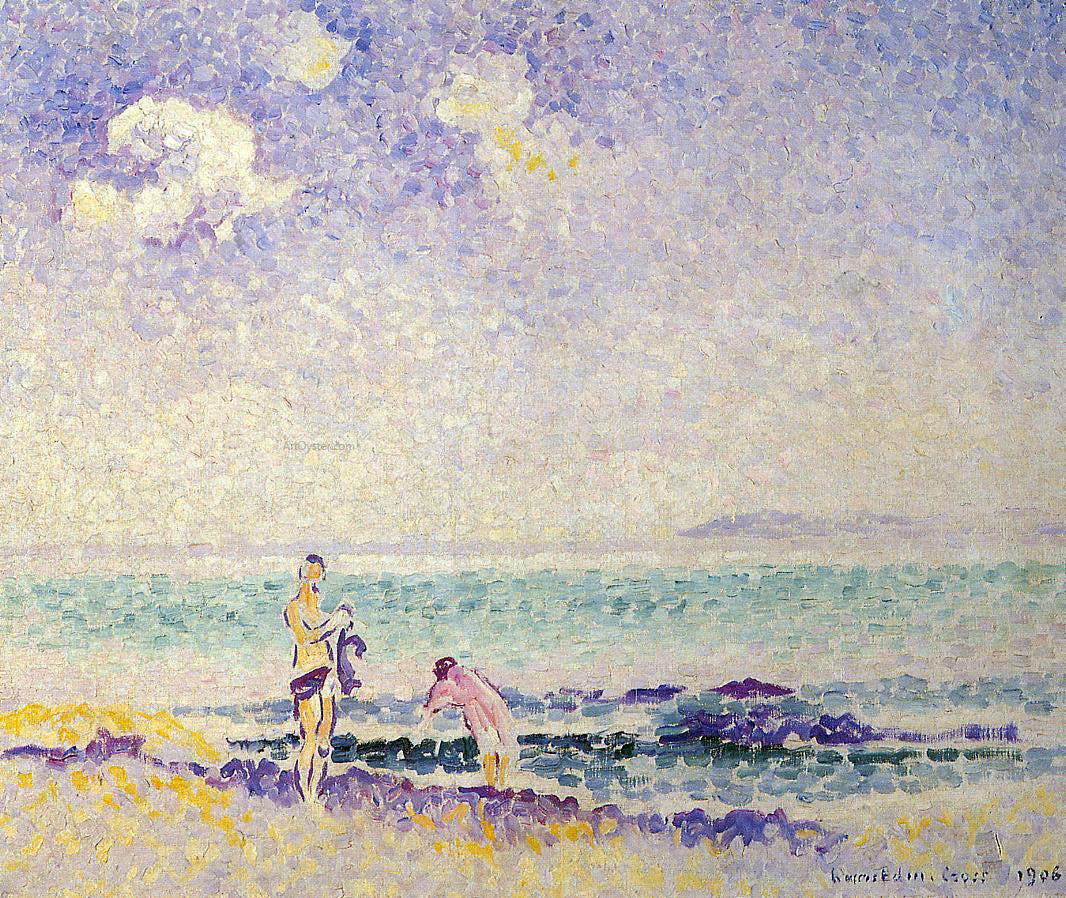 Henri Edmond Cross Bathers - Hand Painted Oil Painting