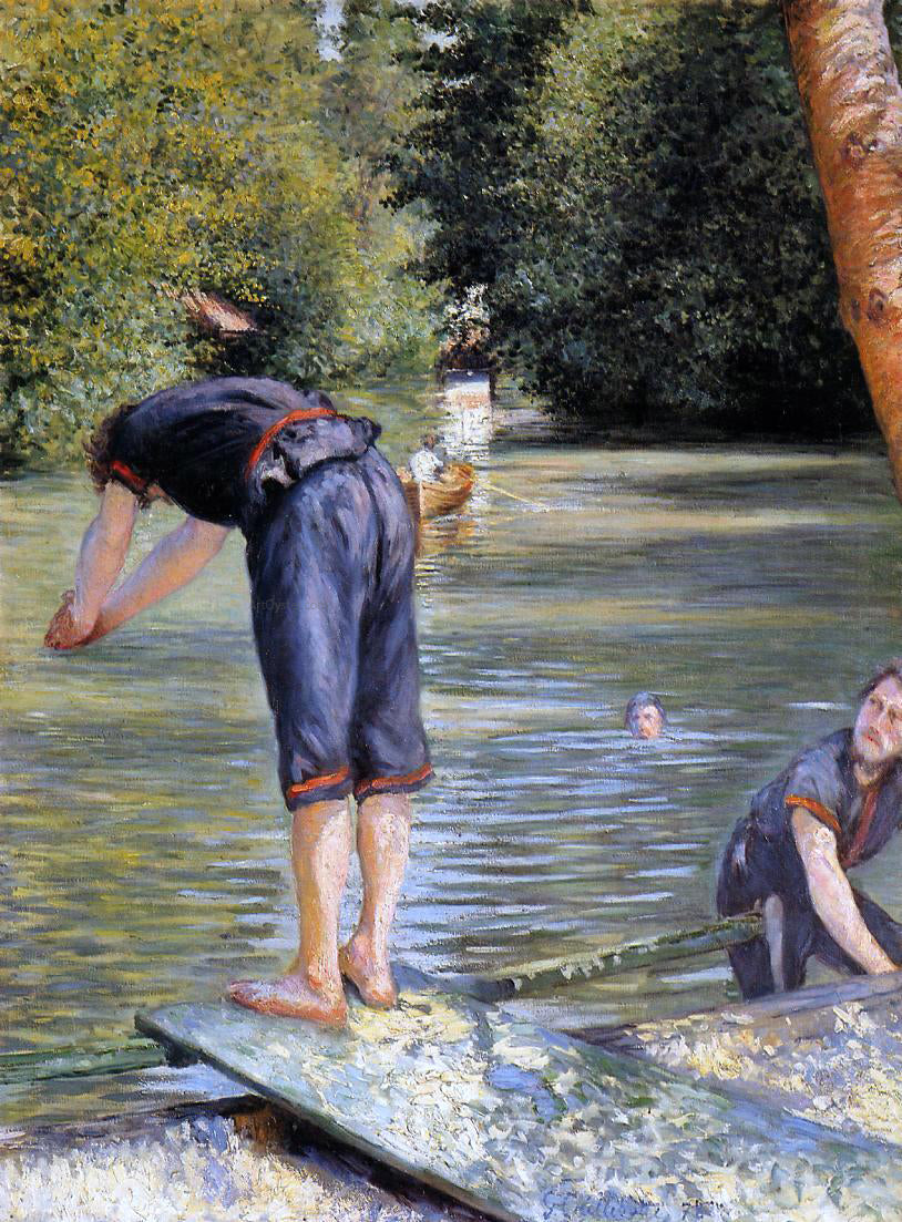 Gustave Caillebotte A Bather - Hand Painted Oil Painting