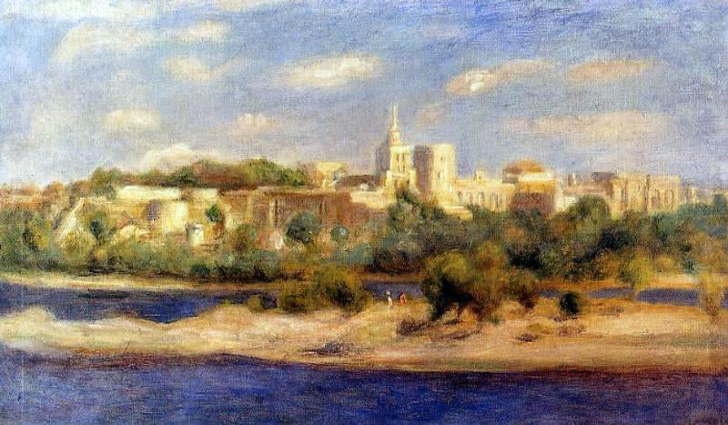 Pierre Auguste Renoir Bathers on the Banks of the Thone in Avignon - Hand Painted Oil Painting