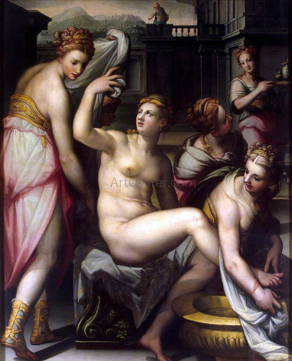 Giovan Battista Naldini Bathsheba - Hand Painted Oil Painting