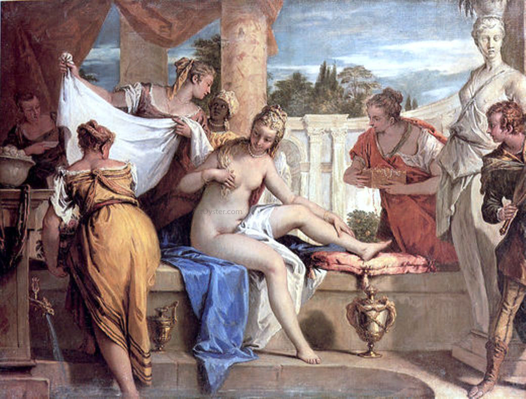 Sebastiano Ricci Bathsheba in her Bath - Hand Painted Oil Painting