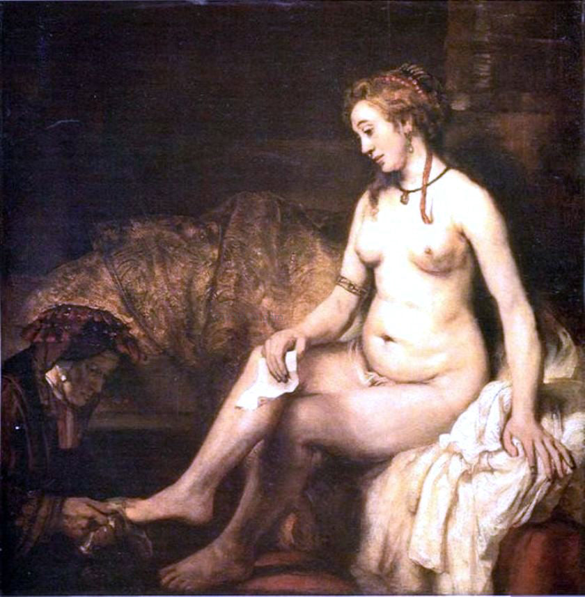 Rembrandt Van Rijn Bathsheba Reading a Letter of King David - Hand Painted Oil Painting