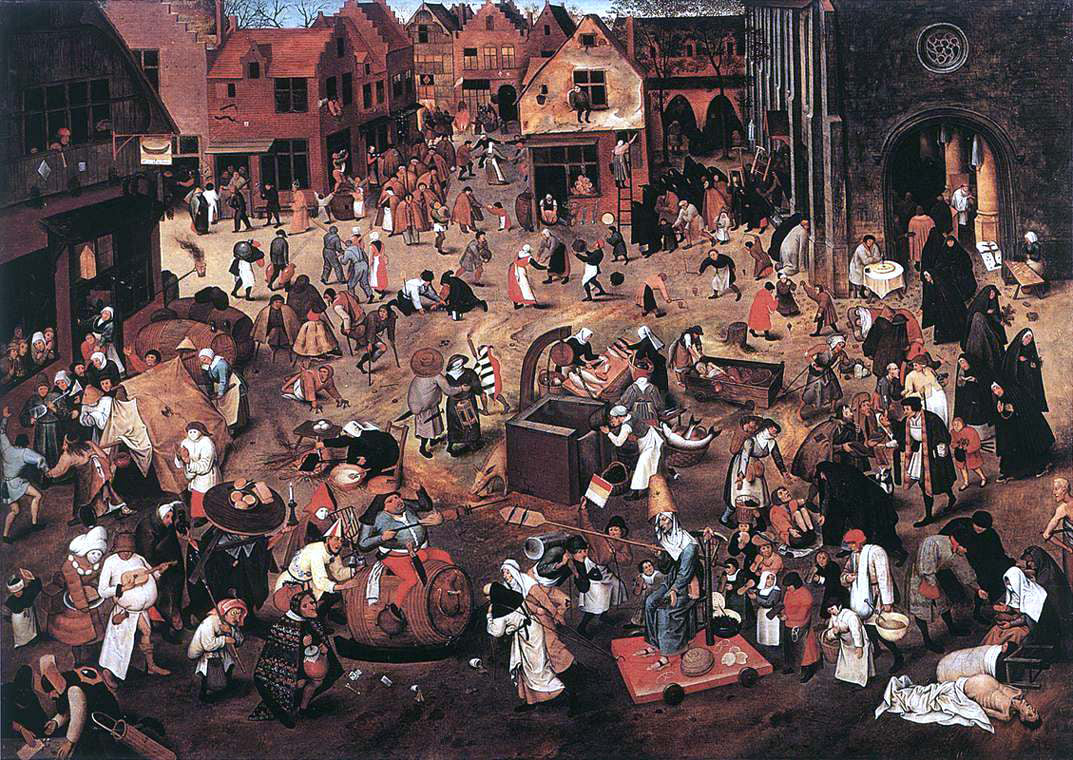 The Younger Pieter Brueghel Battle of Carnival and Lent - Hand Painted Oil Painting