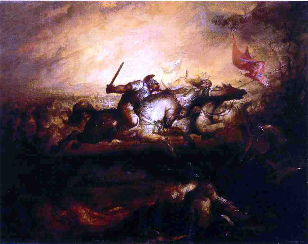 William Rimmer Battle of the Amazons - Hand Painted Oil Painting