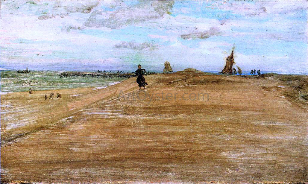 James McNeill Whistler Beach Scene - Hand Painted Oil Painting